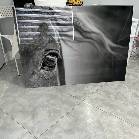 Horse Glass WallArt Frameless House Decoration